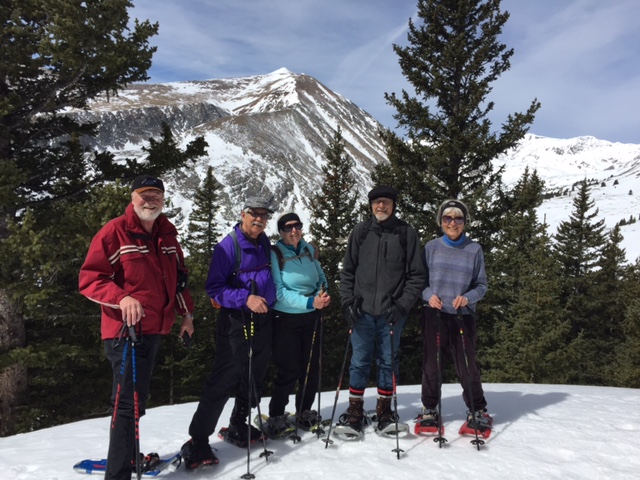 Son Seekers snowshoeing